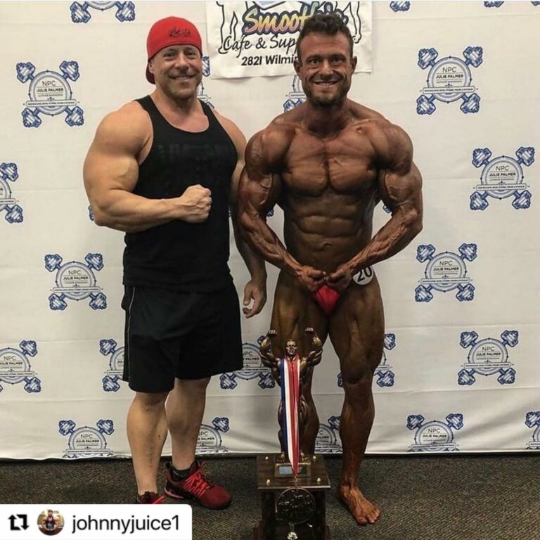 John Harris with Bodybuilding Client Derrick